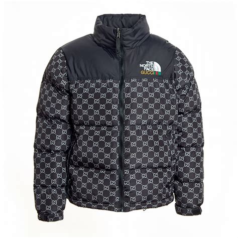 gucci north face coat black|north face gucci coat price.